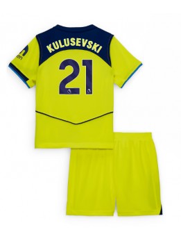 Billige Tottenham Hotspur Dejan Kulusevski #21 Tredjedraktsett Barn 2025-26 Kortermet (+ Korte bukser)